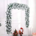 thumbnail image 3 of Lhrmh Snow Flocked Christmas Garland, Winter Frosted Artificial Plastic Garland for Xmas Tree and Holiday Home Decoration, 3 of 7
