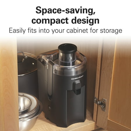 Hamilton Beach - HealthSmart Compact Juice Extractor - Black