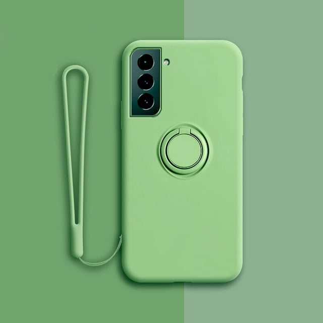 Funda magnética de silicona para Samsung Galaxy S23 S20 S21 FE S22 Ultra Plus A52S A52 A53 S10 S9 S8 S Note 20 S10E, funda con anillo Tan Jianjun unisex