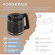 thumbnail image 5 of Olla de reemplazo de jarra de vidrio de 12 tazas, compatible con modelos de cafetera Hamilton Beach 46310, 49976, 49966, 49350, 49957, 49954, 49933, 49980A, 49980Z, 49983, 49618, 46300 y 49950., 5 of 9