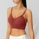 thumbnail image 2 of Brasier Tela de Mantequilla Ropa Interior sin Costuras para Mujer, Moderna E Informal, con Tirantes y Almohadillas para El Pecho, sin Aros de Acero. Extra Grande, 2 of 4