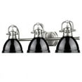 thumbnail image 2 of Duncan 3 Light Bath Vanity in Pewter with Black Shades, 2 of 3