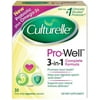Culturelle Pro-Well 3-in-1 Complete Formula Probiotic Vegetarian Capsules 30 Count (Pack of 6)