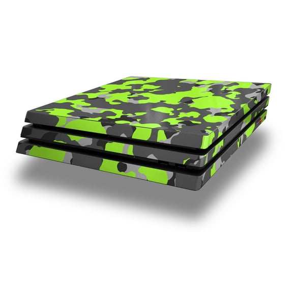 WraptorSkinz PS4 Pro Skin Wrap Wraptor Camo Old School Camouflage Camo Lime Green - Decal Style Skin Fits Sony PlayStation 4 Pro Console