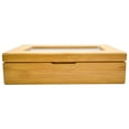 thumbnail image 4 of Caja Organizadora de Té, Hecha de Bambú Resistente, 8 Compartimientos, Organizador para Bolsas de Té e Infusiones con Tapa Centro de Acrílico, 4 of 5
