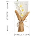 thumbnail image 2 of Xiao Hua Ramo de flores de ganchillo, ramo de flores de punto hecho a mano, orquídea de ganchillo, flores artificiales para el Día de la Madre, cumpleaños, boda, regalo del Día del Maestro, 2 of 5