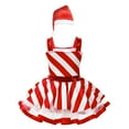 thumbnail image 2 of YiZYiF Kids Girls Sequins Striped Tutu Dance Dress Figure Skating Christmas Party Candy Cane Costume Red 12, 2 of 7