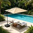 thumbnail image 4 of Parasol Rectangulaire de Remplacement pour Patio avec Protection pour Jardin, Cour, Marché, 4 of 4