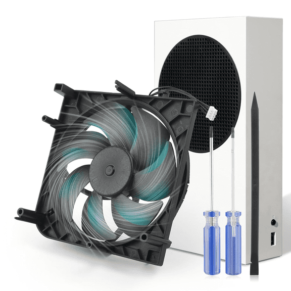 Xbox Series S Internal Cooling Fan Replacement Fan Cooler for Xbox Series S Console CPU Cooling Fan with Repair Tools