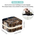 thumbnail image 5 of Christmas Retro Travel Portable Square Jewelry Organizer with Ring, Earring, Necklace, and Bracelet Storage - Suitable for Girls and Women, 5 of 6
