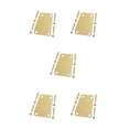thumbnail image 3 of QualitChoice Electric Guitar Neck Plate Solid Color Replace Component Metal Guitars Board Music Instrument Accessory with Screws Golden 5Set, 3 of 6