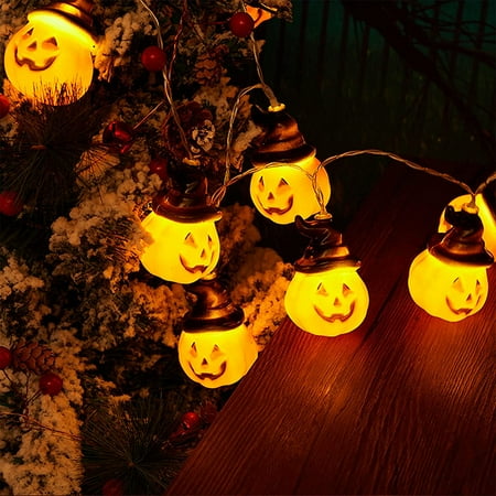 Pumpkin Lights String 2 Pack 10 Ft 20 Led Decor Modes Steady Flickering Orange Your Home Mantel Porch Garden Or Yard Canada Pumpkin Lights String, Flickering Orange Led String Lights