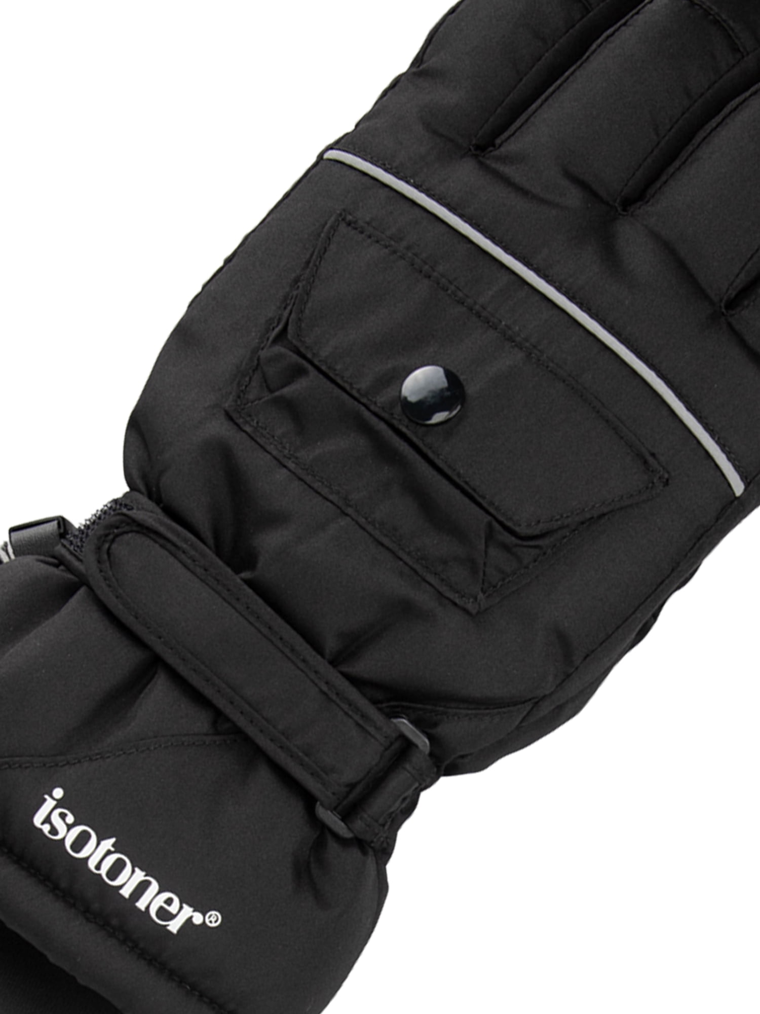 Isotoner Women's Insulated Waterproof Ski Glove with Stash Pocket