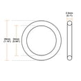 thumbnail image 3 of Uxcell O-Rings Nitrile Rubber 24mm Inner Diameter 29mm OD 2.5mm Width Round Seal Gasket 25Pcs, 3 of 3