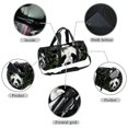 thumbnail image 2 of Panda Large Capacity Sports Bag with Interior Zipper Pocket - Ideal Gym Bag, Dance Bag, Soccer Bag - Size 17.7 Inches, 2 of 6