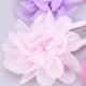 thumbnail image 4 of EeaseMX 20pcs flores de gasa bebés niñas niños horquilla pinzas para el cabello barrettes color mezclado, 4 of 7