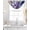 Purple Indigo, variant on Spring Floral Sheer Waterfall Valance Curtains for Window, Purple Tulips Hydrangeas Butterflies Flowers Rod Pocket Sheer Topper Swag Curtains for Living Room, Kitchen 38.5"W x 47.2"L, 1 Panel