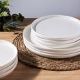 thumbnail image 5 of Dinner Plates Set of 4, Handcrafted Porcelain Wavy Rim 10.5 Inch Modern Ceramic Plates Set, Dinnerware Dishes for Kitchen-Microwave&Dishwasher&Oven Safe, Chip resistant-Speckeld White, 5 of 6