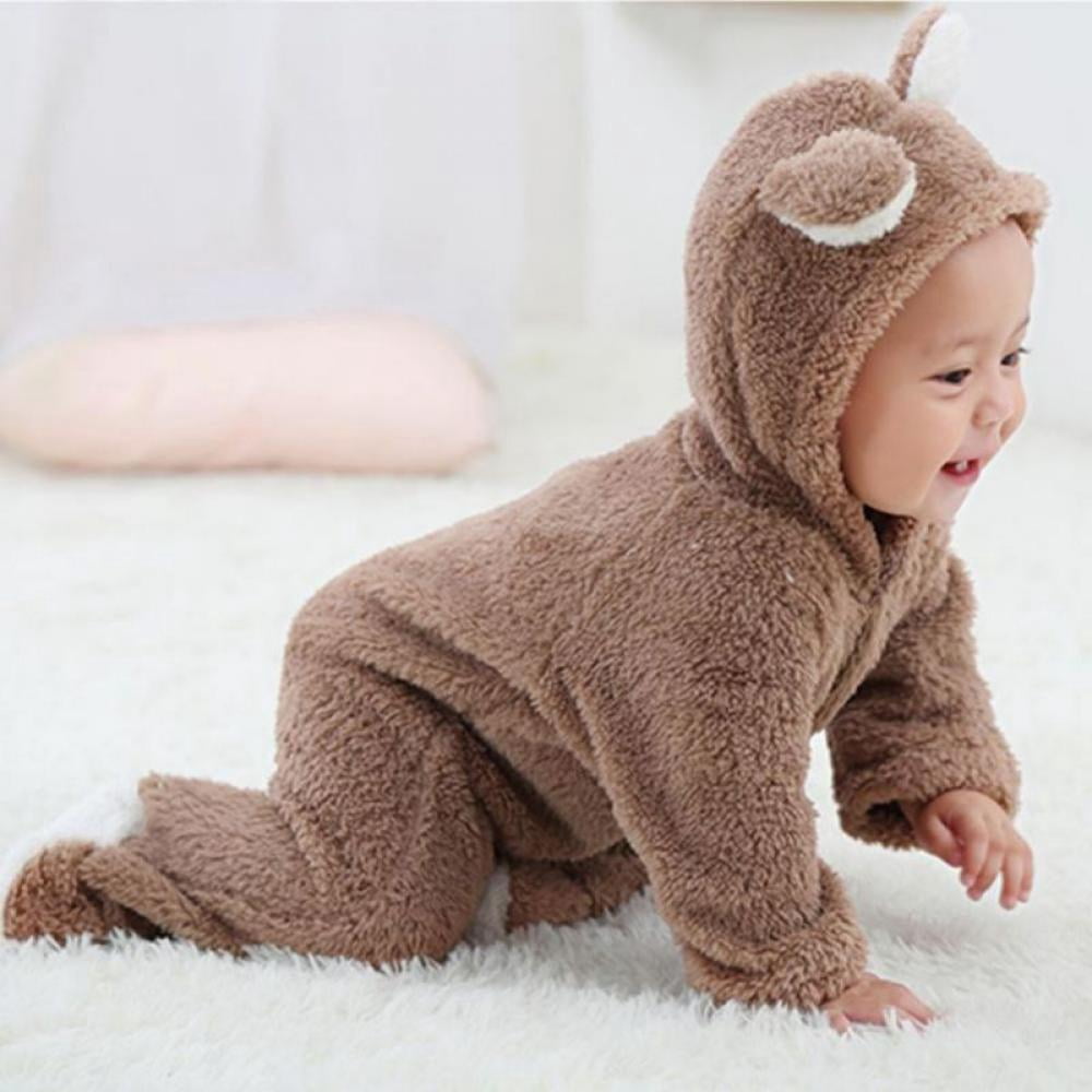 JiAmy baby sneeuwpak, peuter winter romper meisjes jongens winter overall met capuchon lange mouw jumpsuit schattige prints voor 3-24 maanden, Auto, 9-12 Maanden