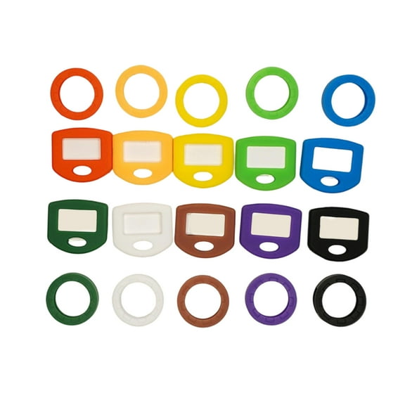 80PCS Colorful Silicone Key Covers Set Key Sleeves Silicone Key Caps for Easy Key Identification and Organization
