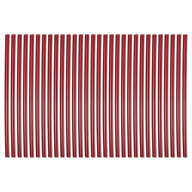30uds Coche Aire Acondicionador Salida Ventilación Adorno Decoración Tira Rojo