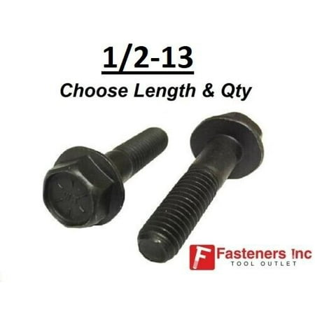 

1/2-13 Grade 8 Flange Frame Bolt Black Phosphate & Oil (All Sizes & Qty s) 1/2