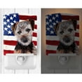 thumbnail image 2 of Carolines Treasures SC9639CNL Norfolk Terrier Puppy with American Flag USA Ceramic Night Light 6x4x3" multicolor, 2 of 2
