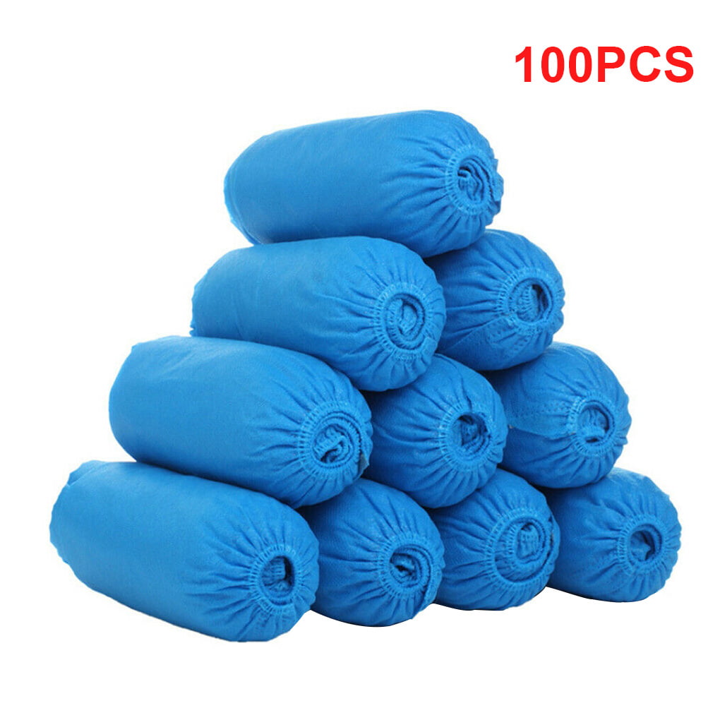 Non-woven Fabric Shoe Covers Anti-slip Thickened Cleaning Dust Overshoes Boot