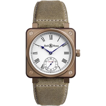 Bell & Ross Instruments de Marine Limited Edition Bronze Men's Watch on Aged Calfskin Strap BR01-CM-203-B-V-055