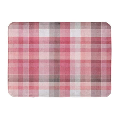 GODPOK Check Pastel Checkered Multicolor Abstract Colorful Design Bright Plaid in Cell Chequered Rug Doormat Bath Mat 23.6x15.7 inch