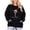 Black, variant on Women Plus Size Merry Sweatshirt Women Christmas Glitter Patch Merry Shirt Merry Letter Print Long Sleeve Oversized Pullover Tops,1X