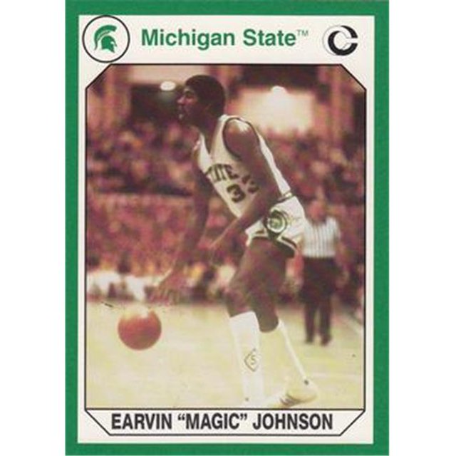 Earvin Carte de Basketball Magic Johnson Michigan State 1990 Collection Collégiale No. 194