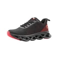 thumbnail image 3 of Tenis Para Hombre Charly® Running Textil Color Negro Rojo negro 27.5, 3 of 6