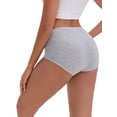 thumbnail image 2 of DARING DIVA Women's Tummy Control Underwear Briefs 4 Packs S Black, Gray, Red, Blue, 2 of 6