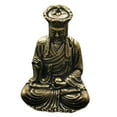 thumbnail image 2 of Bronze Figurine Classical Artistic Casting Stable Small Antique Buddha Sculpture Bookshelf Decoration Couple, 2 of 8