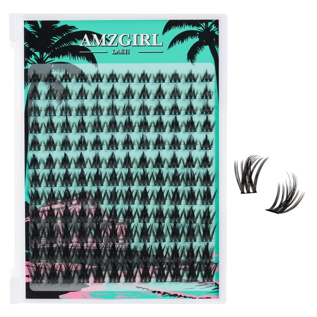 Eyelash Clusters AMZGIRL LASH Fairy Manga 144 unidades C-Mix 8-18 mm