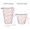 thumbnail image 2 of Xecao Cute Pig Print Telescopic Pencil Bag Pen Holder Pop Up Stationery Case Stand-up Retractable Transformer Bag Standing Organizer, 2 of 6