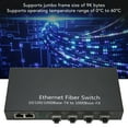 thumbnail image 3 of Ethernet Fiber Switch, TLG - G342 Gigabit Fiber Optic Media Converter Up To 120km 10 100 1000Mbps, SFP  Ethernet Switch With 4 Optical Ports RJ45 Port, Plug And Play, 3 of 8