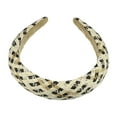 thumbnail image 5 of 1 Pc Elegant Foam Raffia Straw Headband for Women for Girls 5.91"x1.18" Black, 5 of 6