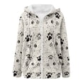 thumbnail image 4 of XIAONU Women's Splatter Print Hoodie Full Zip Long Sleeve Jacket Soft Casual Streetwear Hoodies, 4 of 5