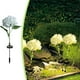 thumbnail image 1 of Lámpara LED de suelo con hortensias decorativas para patio exterior con energía solar | Lámpara de jardín multicolor impermeable con varillas de acero inoxidable | Decoración ambiental para fi, 1 of 5