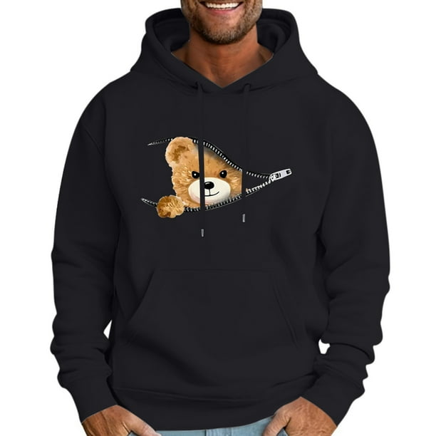 WILLBEST Sudaderas En Pareja Sudadera con Capucha 3D para Hombre con Estampado Digital, Moda Deportiva Callejera, Tendencia XXXGrande
