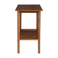 thumbnail image 4 of Linon Samantha Table Console avec Tablette Inférieure à Lattes en Bois Teinté Noyer, 4 of 16