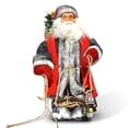 thumbnail image 2 of Bewildely 11in Regalo de Año Nuevo Muñeco de Papá Noel Decoraciones para el hogar Regalos Navidad Juguetes para niños Adornos Feliz Navidad Kits de decoración para fiestas No.01 Bewildely HA008536-01B, 2 of 6