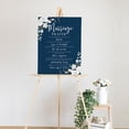 thumbnail image 2 of Koyal Wholesale Marriage Prayer Canvas Wall Art Decor, Navy Blue with White Floral Design, Wedding Registry Ideas, 2 of 5
