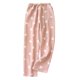 thumbnail image 1 of Gibobby pantalones cargo Pijamas elásticos cálidos y cómodos para mujer, franela súper , pantalones informales, pijamas elegantes, pantalones térmicos gruesos para el（Rosa， M), 1 of 4