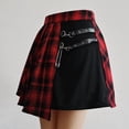 thumbnail image 6 of Gothic Sweet Women Pleated Skirt Fashion Plaid Mini High Waist Chic Skirt Kawaii Summer Casual Ladies Plaid Pleated Skirt, 6 of 10