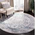 thumbnail image 2 of SAFAVIEH Invista Katharine Abstract Area Rug, Grey/Blue, 6'7" x 6'7" Round, 2 of 10