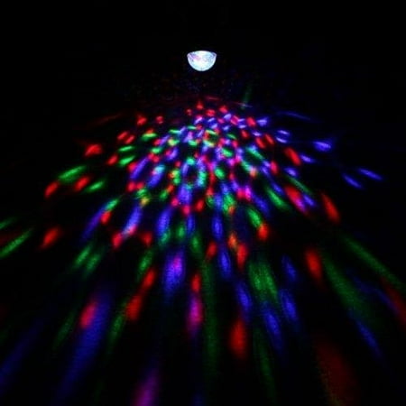 Lightahead® Rotating LED Crystal Stage Light - Multi Color Changing Disco Party Light