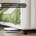 thumbnail image 4 of VanAcc King Size Vertical Channel Tufted Headboard Modern Velvet Platform Bed, Cream, 4 of 8